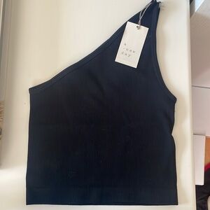 Black One Shoulder Top